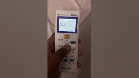 How to Change F to C and C to F in Panasonic Air Conditioner Remote Control
