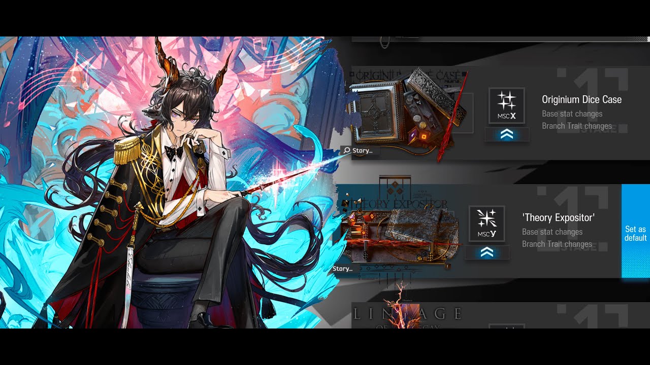 Arknights / Operator Module Story / Ebenholz / Theory Expositor