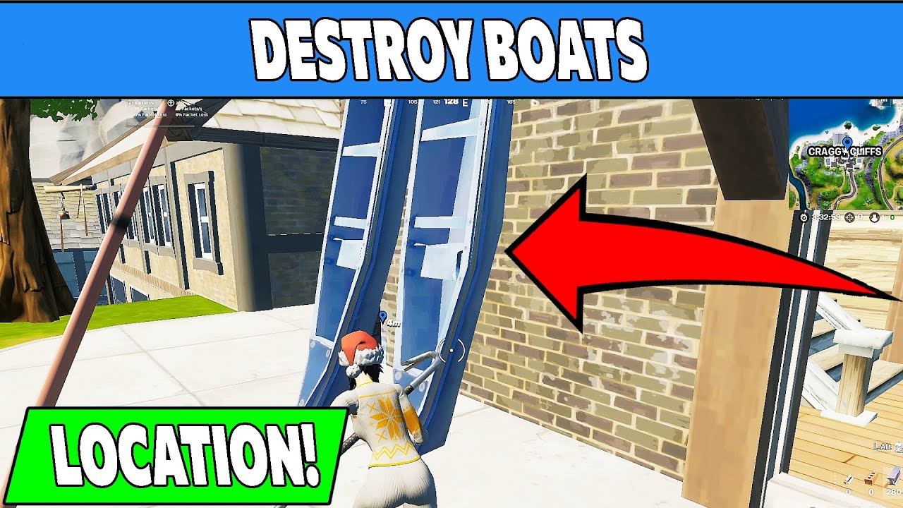 DESTROY BOATS LOCATION FORTNITE CHALLENGES SEASON 7 YouTube