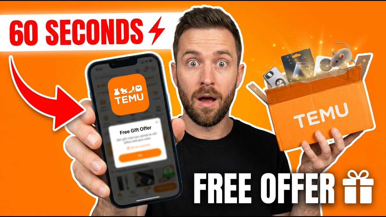 Aページ　2点 How to Trigger the Temu FREE Gift Offer in 60 Seconds - YouTube
