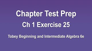 Chapter Test Prep - Ch 1, Exercise 25 Resimi