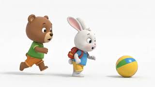 🐰🐻⚽ A Fun Adventure with Bunny and Bear!  #KidsAnimation   #Bunny #Bear #Funny Friendly #Adventure