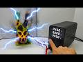 I Applied High Voltage to Upside-Down Clown 【DANGEROUS EXPERIMENT】#experiment #dangerous