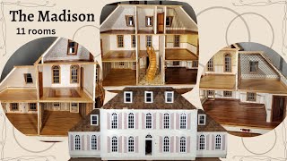 Tour of the Madison Dollhouse • a custom 1:12 Federal style mansion