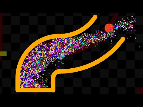 Don't Leak from the Dynamic Pipe - Proliferation Survival Marble Race in Algodoo