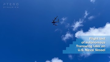 Navy flight test with PteroDynamics Transwing®