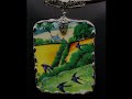 Natural theme vintage broken china pendants