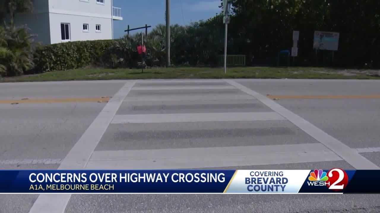 Brevard County residents concerned about safety at crosswalks near beach