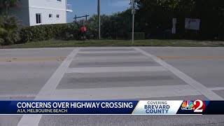 Brevard County residents concerned about safety at crosswalks near beach
