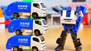 はたらくくるま ごみ収集車がロボットに変身！？ ダイヤロボを紹介するよ♪ おもちゃ トミカ そるちゃんねる screenshot 1