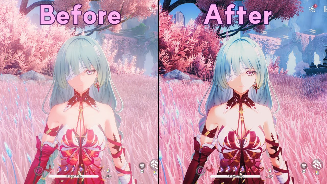 명조 필터 공유 영상-