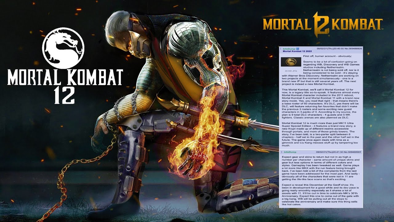 Mortal Kombat 12: Release Date, Leaks, Characters and Latest 2022 News