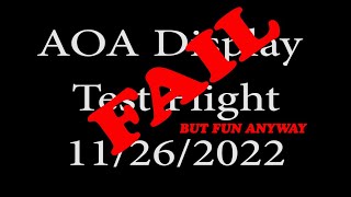 AOA Display Test Flight 221126
