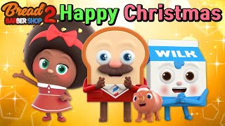Breadbarbershop Happy Christmas Englishanimationdessertcartoon