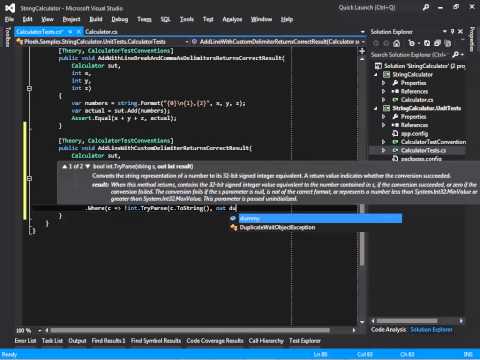 String Calculator kata