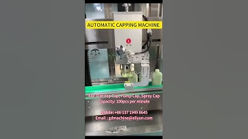 Automatic capping machine high speed shampoo bottle capping machine #cappingmachine