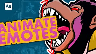 How to Animate Twitch Emotes Easy (After Effects Puppet Tool)