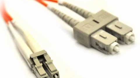 LC to SC Duplex Multi Mode Fiber Optic Patch Cable