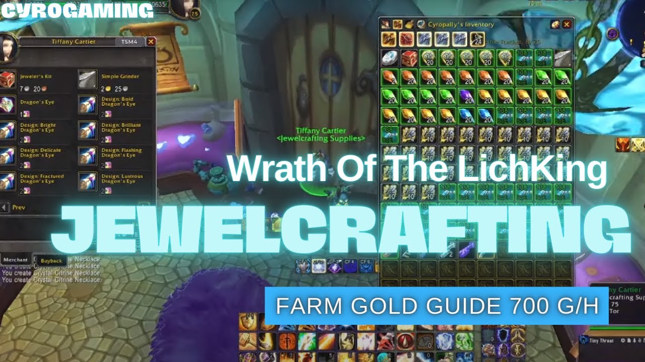 Jewelcrafting Farm Gold 700g/H WOTLK