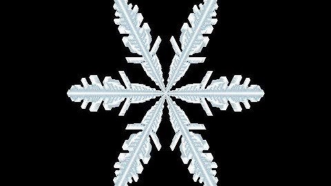 Snowflake Growth Simulation