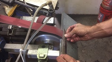 Using a "doubler plate" and "table saw analogy" method to hollow grind.  Part 2