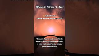 Müminun Suresi 11. #ayet #islamicshorts #hadis #tevekkül #kuran #hadis