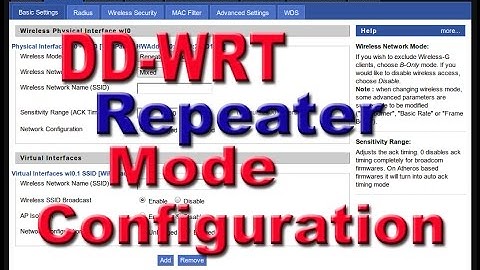 DD WRT Repeater Mode Step to Step with Non DD WRT Ap