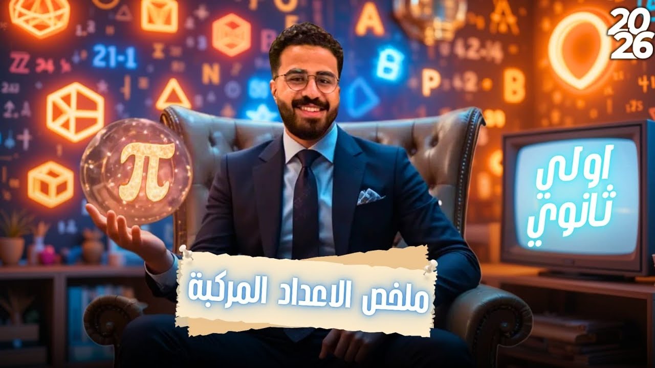 المحاضرة الأولي للصف الأول الثانوي - جبر - الإعداد المركبة - الخلاصه