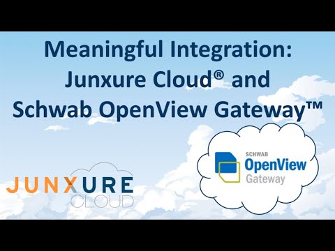 Meaningful Integration  Junxure Cloud® and Schwab OpenView Gateway