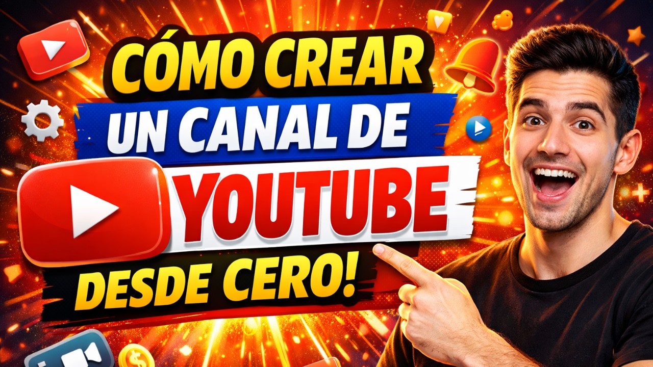Cómo Crear un Canal de YouTube Desde Cero en 2026 (Guía Completa Paso a ...