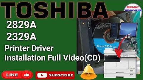 Toshiba 2329A printer driver installation full video ll Toshiba studio printer driver installation l