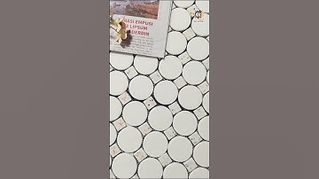 Soft curves. Subtle texture🕊️#wallpaper #mosaicart #MosaicTiles #mosaic #art #homedecor #white