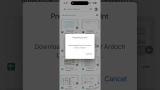 Printing in Google Sheets using an iPhone, step by step (Google Sheets #ios app)