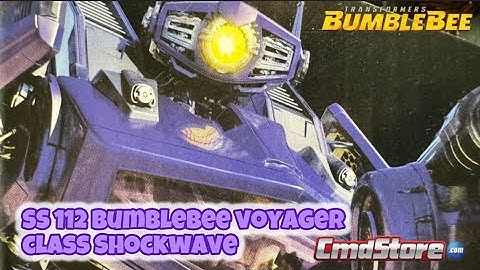Transformers Studio Series Bumblebee voyager class Shockwave 4K video Review. Upscaled Core class?