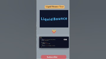 Make Your Text Come Alive with This Bouncy Liquid Effect!