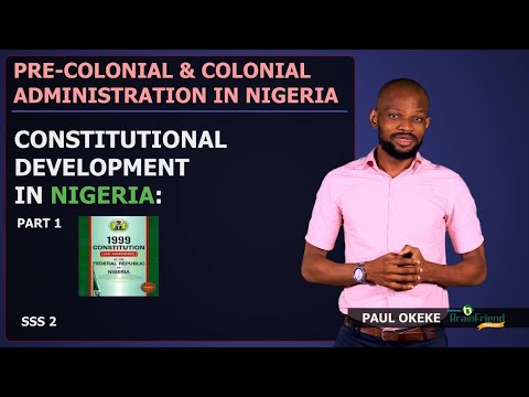 Video: I nigerias konstitution är utbildning inskriven i?