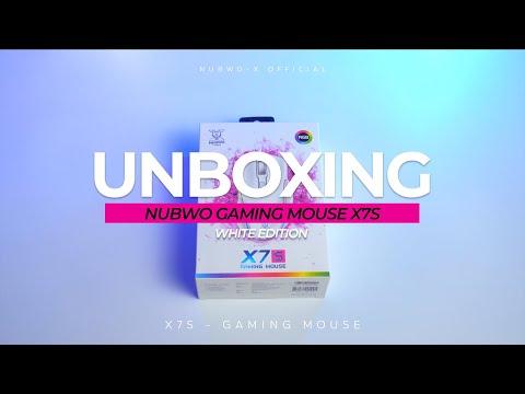 nubwo x-series  2022  [UNBOXING] NUBWO X7S WHITE EDITION GAMING MOUSE