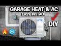 Heat & Air Conditioning for your GARAGE - DIY Combo Mini Split Ductless Install by Mr Cool