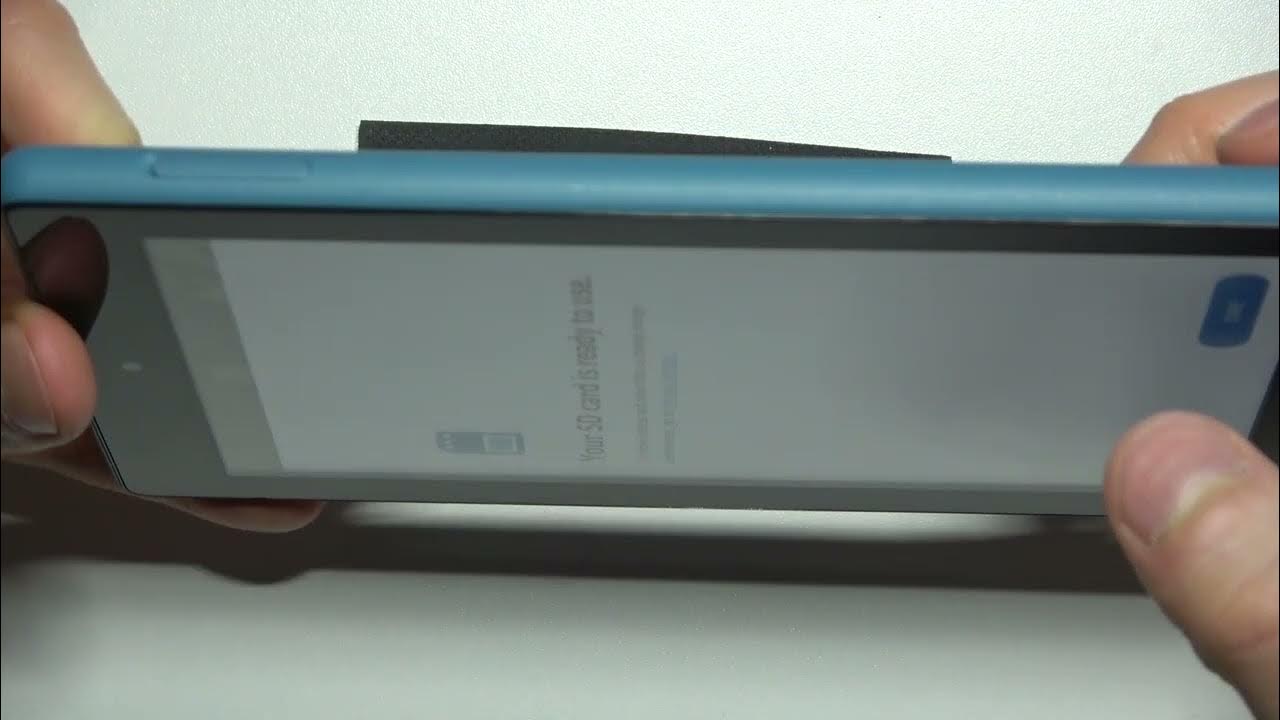 How to Insert SD Card into AMAZON Fire 7 Find SD Card Slot YouTube