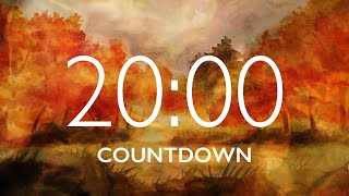 20 Minute Fall Leaves Timer with Relaxing Music and Alarm 🎵⏰