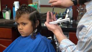 Medium Length Barber Tutorial: How to Cut a Boy's Hair with Scissors
