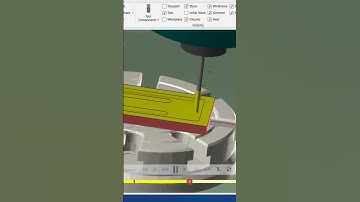 Face mill & pocket cutting simulation 🥳 in solidwork. #solidworks #cnc #milling #shorts