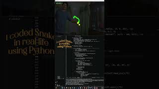 I coded an AR Snake Game in Python! 🐍 Wait for the EMP 💀 #Python #AI #programminglife #codinglife
