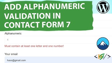 How to Add Alphanumeric Validation for Input Field using Custom Code in Contact Form 7