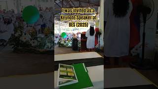 I was invited as a Keynote Speaker at BES (2025) #graduation