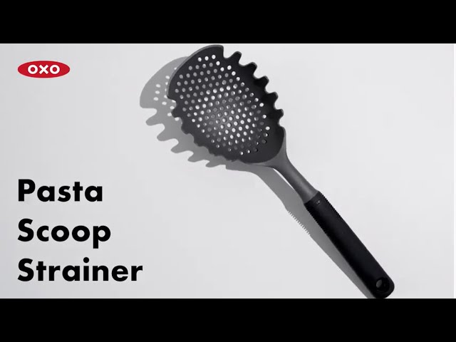 OXO Good Grips Pasta Scoop Strainer,Gray