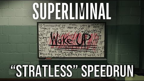 Speedrunning Superliminal WITHOUT any Strategies*