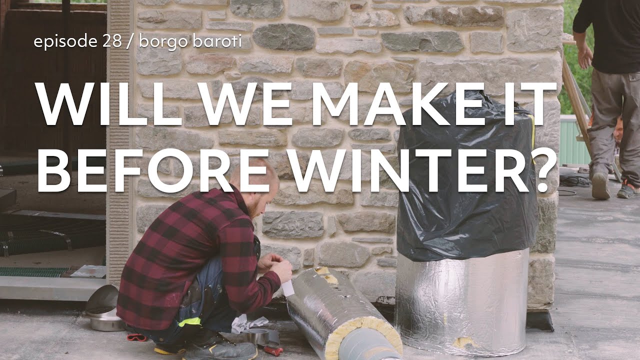 #28 Installing door frames, finishing the porch area. Italian House Renovation | borgo dicciano