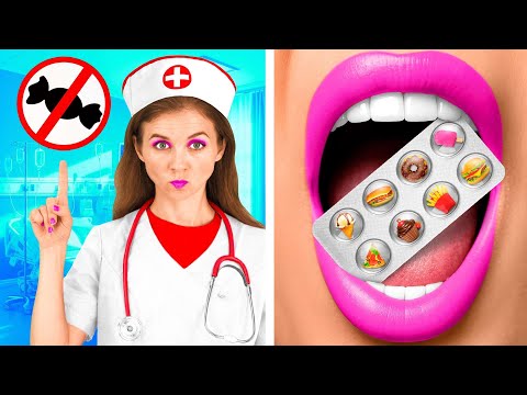 병원에 음식을 숨겨 들어가는 법 | 재미있는 상황 그리고 실패하다 PaRaRa Challenge