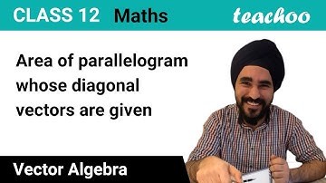 How to find Area of parallelogram whose diagonal vectors are given? [Example and Derivation]